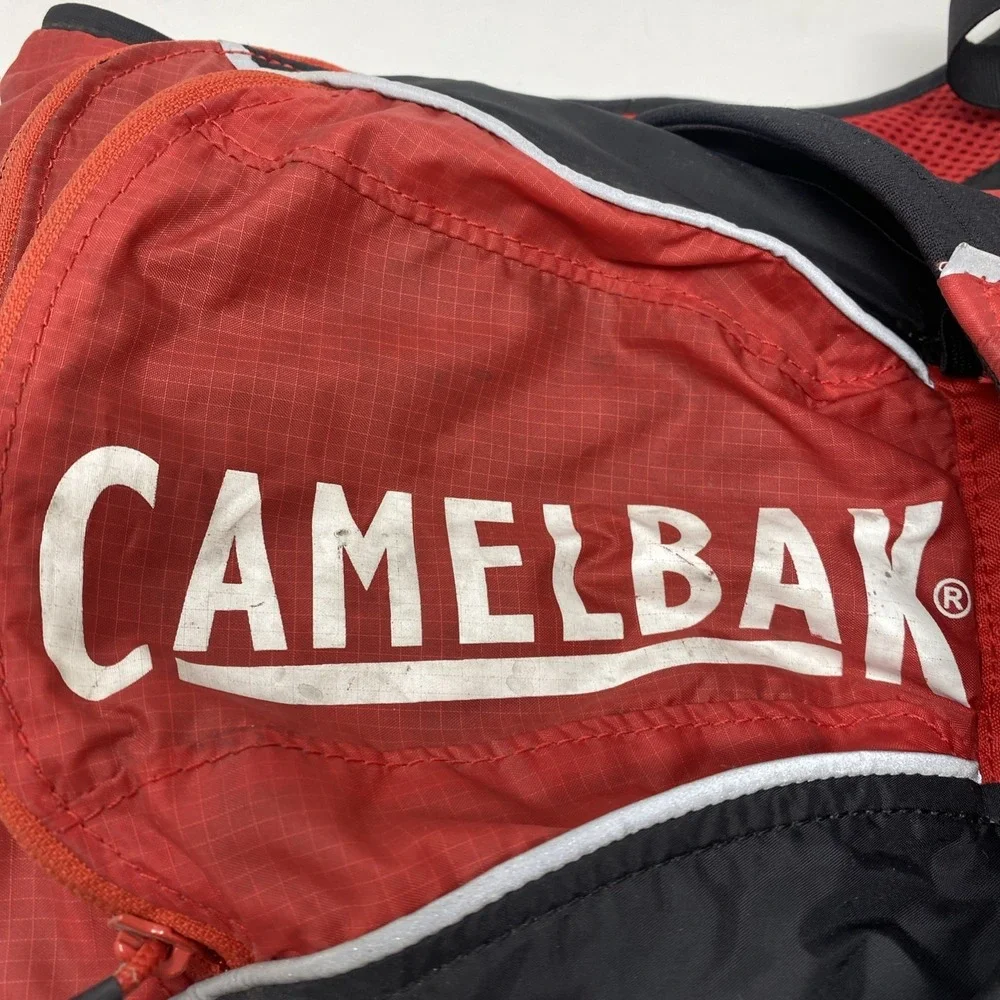 Camelbak Hydration Pack Backpack Red Black Hiking Outdoors w/ Bladder